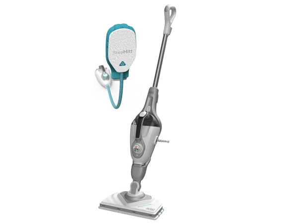 Black & Decker Steam-Mop + SteaMitt, Steam mop, 0,5 l, Grå, Knappar, 8 m, 1600 W