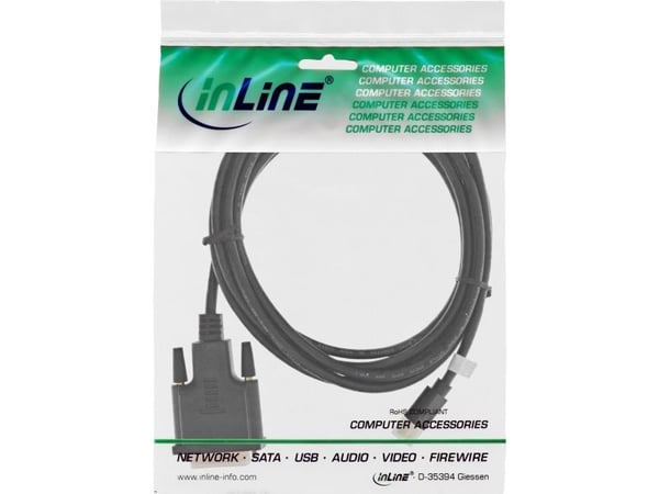 InLine 17224, 1,5 m, Mini DisplayPort, DVI-D, Hankjønn, Hankjønn, Gull