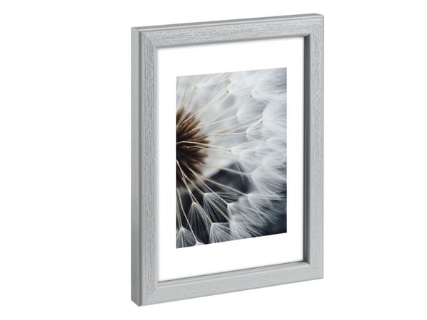 Hama Breeze, Enkel bilderamme, Glass, Polystyren (PS), Grå, Bord, Vegg, 7 x 10 cm, Rektangulær