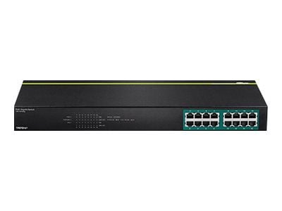 Trendnet TPE-TG160G, Hallitsematon, L2, Gigabit Ethernet (10/100/1000), Power over Ethernet -tuki, Telineasennus, 1U