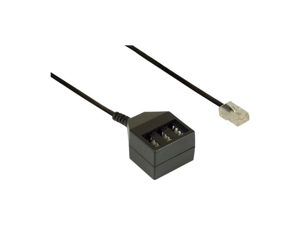 InLine 69942, 0,2 m, RJ-45, Sort, Hankjønn, Hunkjønn, 20 g