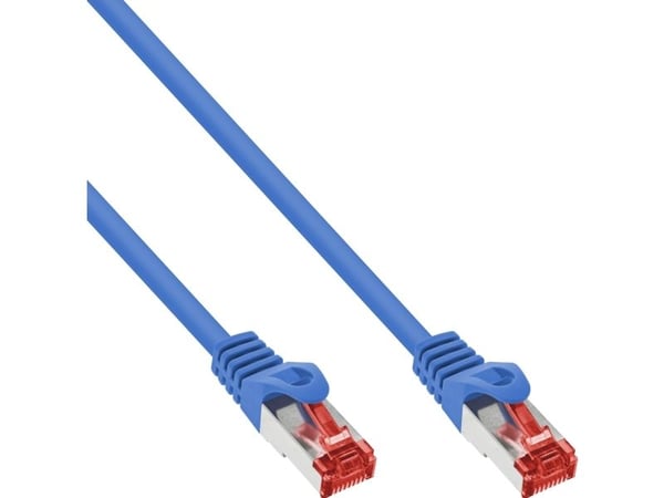 InLine 76150B, 0,5 m, Cat6, S/FTP (S-STP), RJ-45, RJ-45, Blå