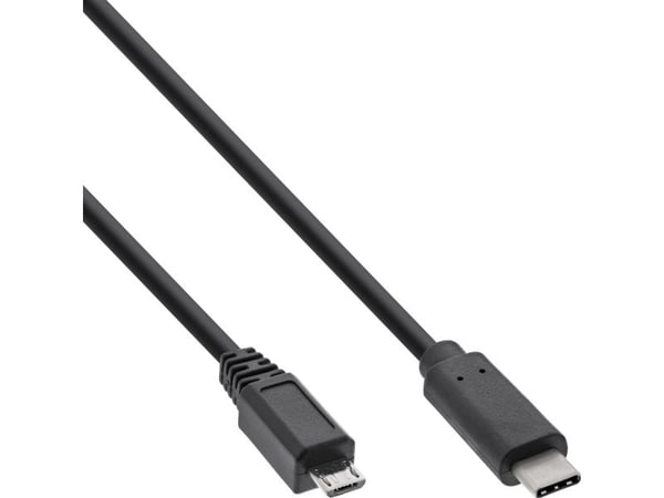 InLine 35741, 1 m, USB C, Micro-USB B, USB 2.0, Hanstik/Hanstik, Lajittelu