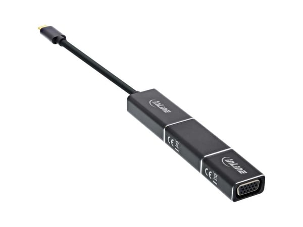 InLine 64109B, 0,1 m, 3840 x 2160 piksler, 5 Gbit/s, 60 Hz, Svart, Windows 10