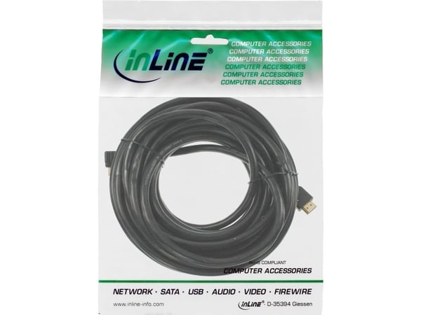 InLine 17454P, 0,5 m, HDMI-tyyppi A (vakio), HDMI Type C (Mini), 10,2 Gbit/s, Musta