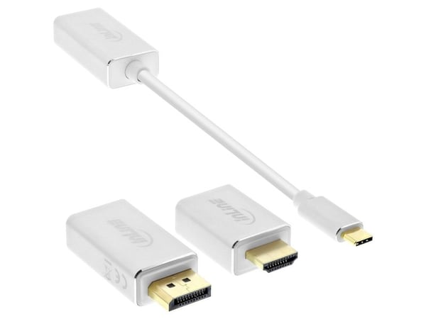 InLine 64109S, 3.2 Gen 2 (3.1 Gen 2), USB Type-C, 3840 x 2160 piksler