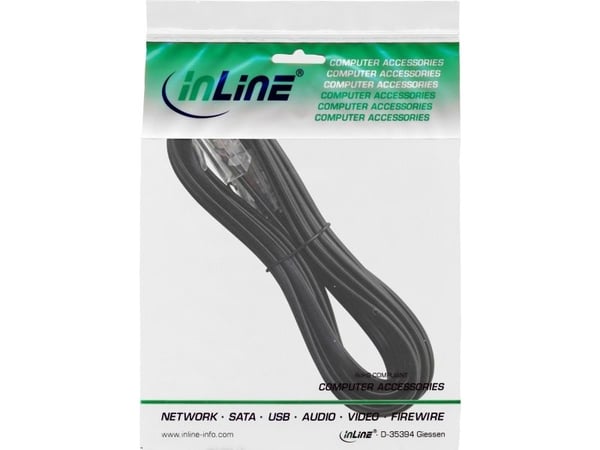 InLine 68819, 20 m, RJ45, RJ45, Svart