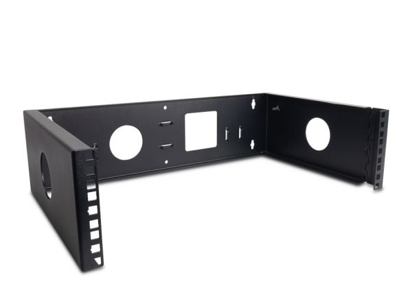 Inter-Tech - Brakettsett (horisontal) - veggmonterbar - RAL 9005 - 3U - 19"