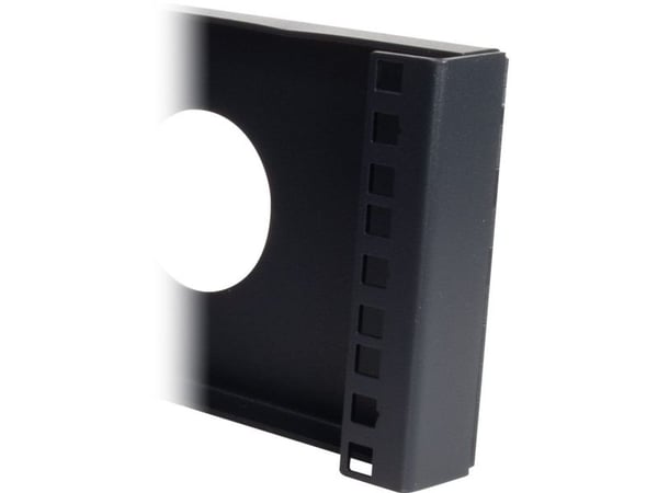 Inter-Tech - Brakettsett (horisontal) - veggmonterbar - RAL 9005 - 3U - 19"