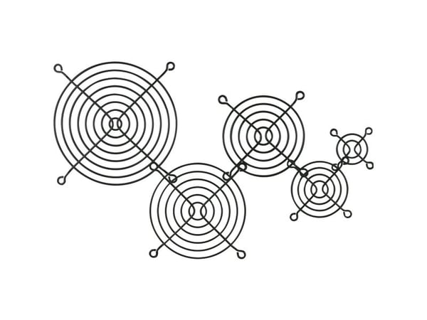 InLine 33370X, Aluminium, Sort, 12 cm, 120 mm, 120 mm, 39 g