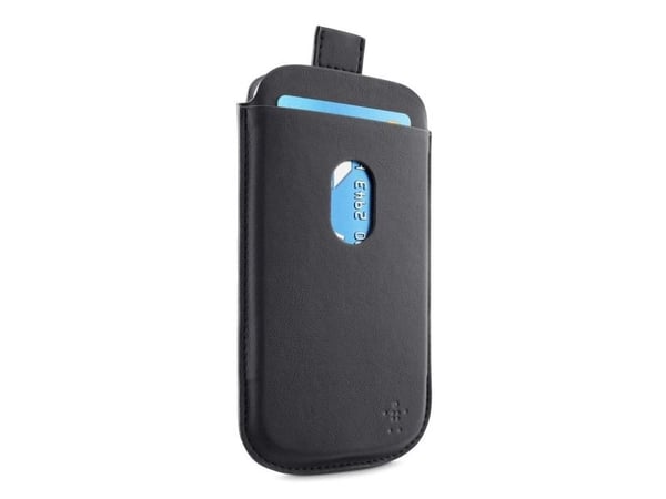 Belkin Pocket Case - Taske til mobiltelefon - sort - for Samsung Galaxy S4 Mini