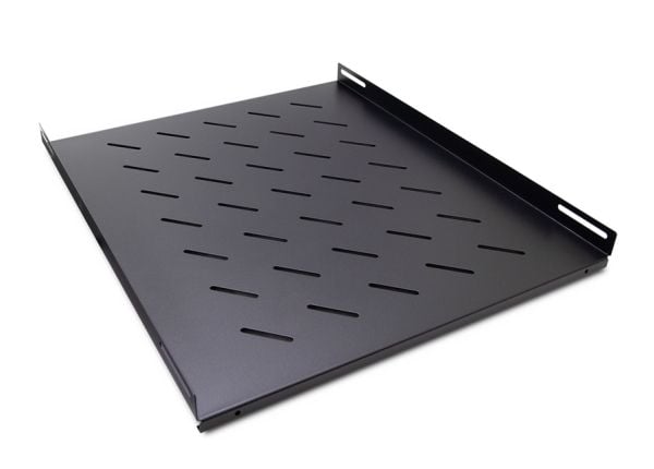 Inter-Tech SW-550/800 - Rack-hylle - side - svart, RAL 9005 - 1U - 19" (en pakke 2)