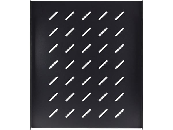 Inter-Tech SW-550/800 - Rack-hylle - side - svart, RAL 9005 - 1U - 19" (en pakke 2)
