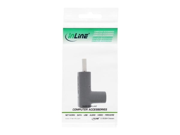 InLine 35807, USB Typ C, USB Typ C, Svart