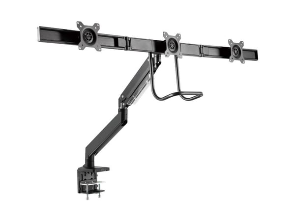 InLine 23172A, Klemmer, 18 kg, 33 cm (13"), 43,2 cm (17"), Høydejustering, Svart
