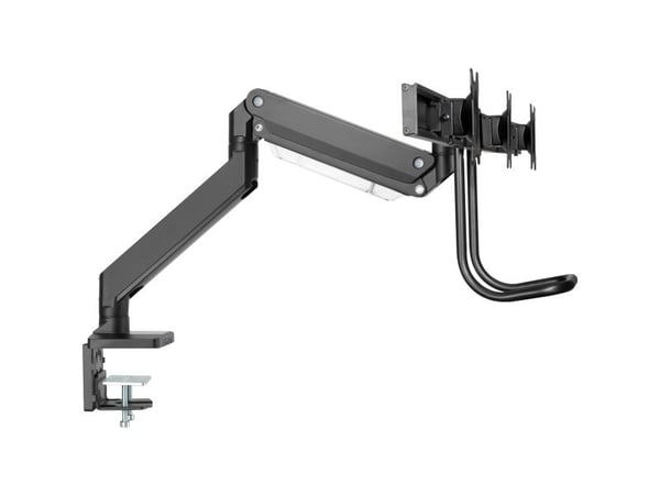 InLine 23172A, Klemmer, 18 kg, 33 cm (13"), 43,2 cm (17"), Høydejustering, Svart