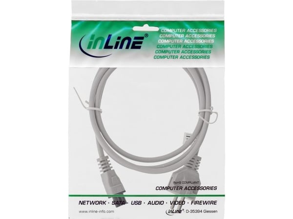 InLine 16656R, 0,5 m, CEE7/7, C5-kontakt