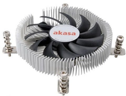 Akasa AK CC7129BP01 - Prosessorkjøler - (for: LGA775, LGA1156, LGA1155, LGA1150) - aluminium - 75 mm