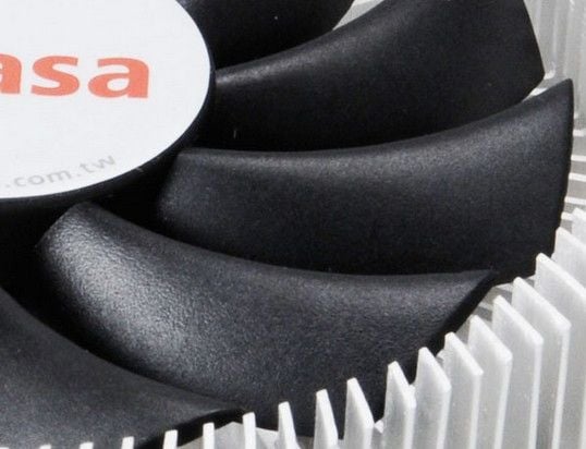 Akasa AK CC7129BP01 - Prosessorkjøler - (for: LGA775, LGA1156, LGA1155, LGA1150) - aluminium - 75 mm