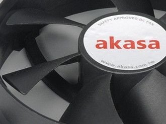 Akasa AK 959CU - Prosessorkjøler - (for: LGA775, LGA1156, LGA1155) - aluminium med kobberbasis - 92 mm