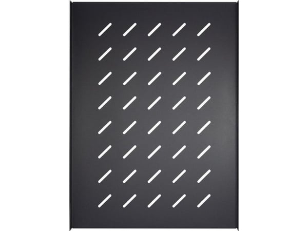 Inter-Tech SW-650/1000 - Rack-hylle - side - svart, RAL 9005 - 1U - 19" (en pakke 2)