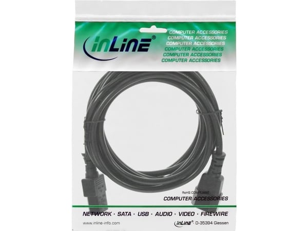 InLine 16603A, 0,3 m, C13 liitin, C14 liitin