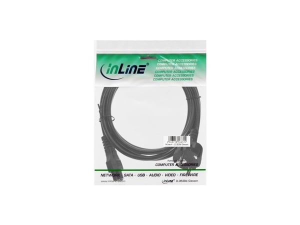 InLine 16656T, 0,3 m, Virtapistoke tyyppi F