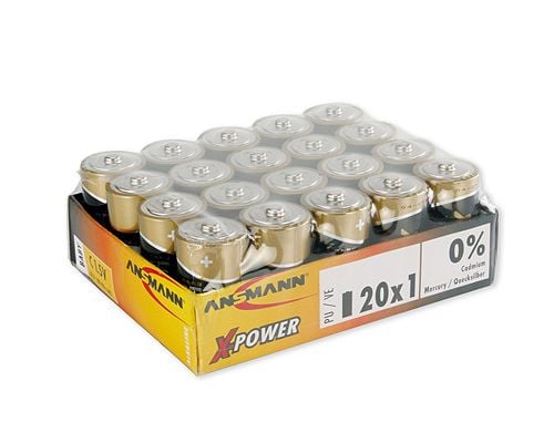 Ansmann Baby C, Engangsbatteri, C, Alkalinsk, 1,5 V, 20 stykker, Flerfarget