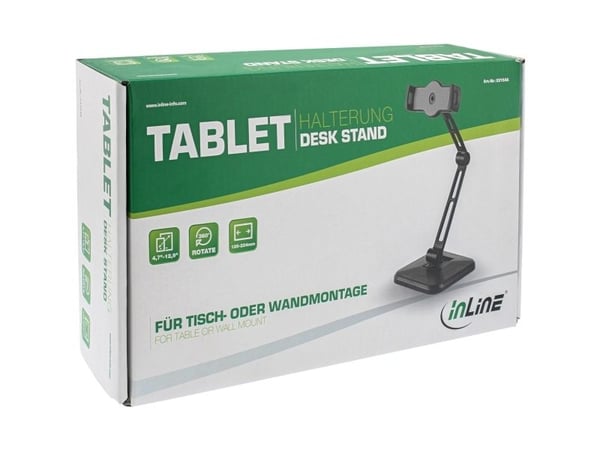 InLine 23154A, Plate / UMPC, Passiv holder, Innendørs, Svart