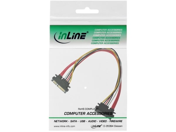 InLine 29652B, 0,5 m, SATA III, uros-/naarasliitin, monivärinen