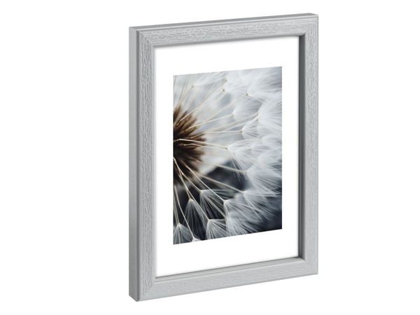 Hama Breeze, Enkel bilderamme, Glass, Polystyren (PS), Grå, Bord, Vegg, 9 x 13 cm, Rektangulær
