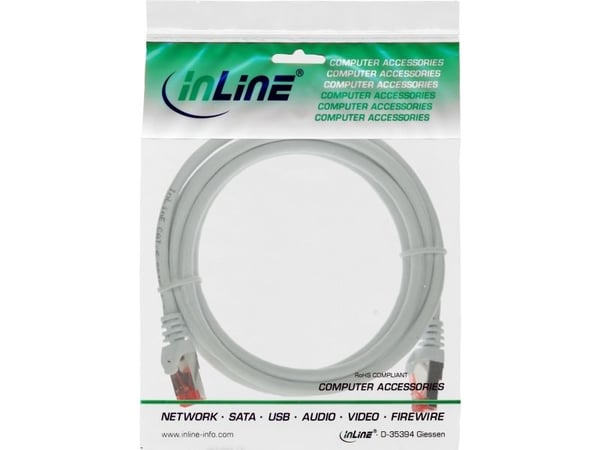 InLine 76440W, 40m, Cat6, S/FTP (S-STP), RJ-45, RJ-45
