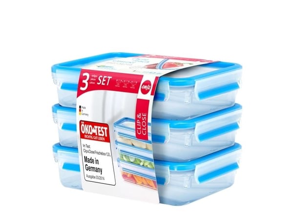EMSA 515645, Boks, Rektangulær, 1,2 l, Gjennomsiktig, Polypropylen (PP), Termoplastisk elastomer (TPE), Tyskland