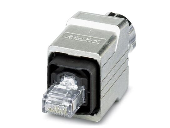 Phoenix VS-PPC-C1-RJ45-MNNA-PG9-8Q5, RJ-45, Grå, Nikkel/gull, IP67, 50 V, 1,75 A