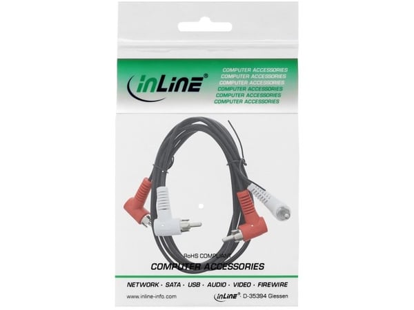InLine 89929, urosliitin, urosliitin, 1,2 m, musta