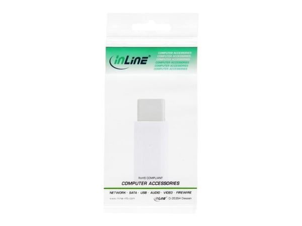 InLine 33303I, USB type C male, microUSB2.0, Valkoinen