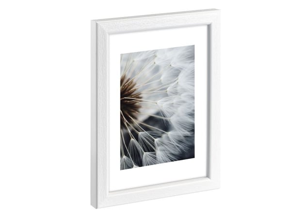 Hama Breeze, Enkel bilderamme, Glass, Polystyren (PS), Hvit, Bord, Vegg, 9 x 13 cm, Rektangulær