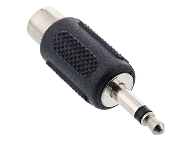 InLine 99326, 3.5mm jack male, RCA, Sort