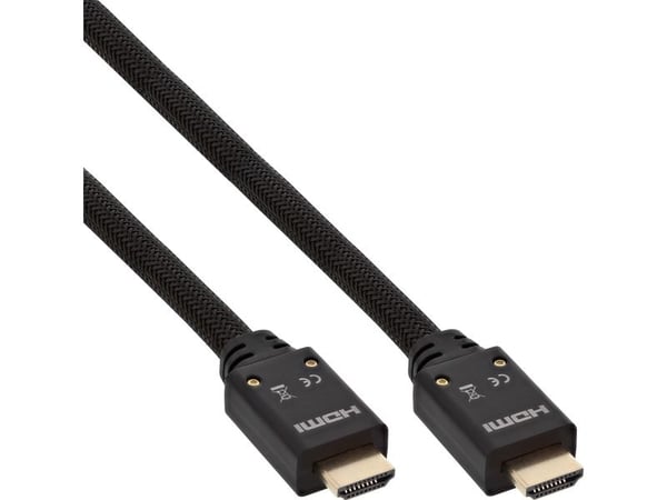 InLine 17520A, 20 m, HDMI Typ A (standard), HDMI Typ A (standard), 3D kompatibilitet, 18 Gbit/s, Svart