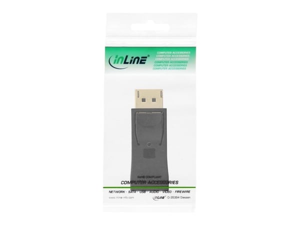 InLine 17198J, DisplayPort male, HDMI, Hankjønn, Hunkjønn, Svart, 12 g