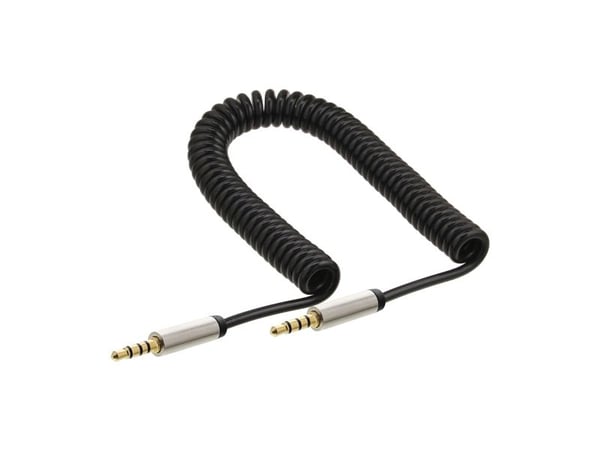 InLine 99274, 3.5mm, Hanstik, 3.5mm, Hanstik, 0,5 m, Musta