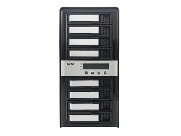 Areca ARC-8050T3U-8 NAS & Storage Server Tower Innebygd Ethernet-port Svart (ARC-8050T3U-8)