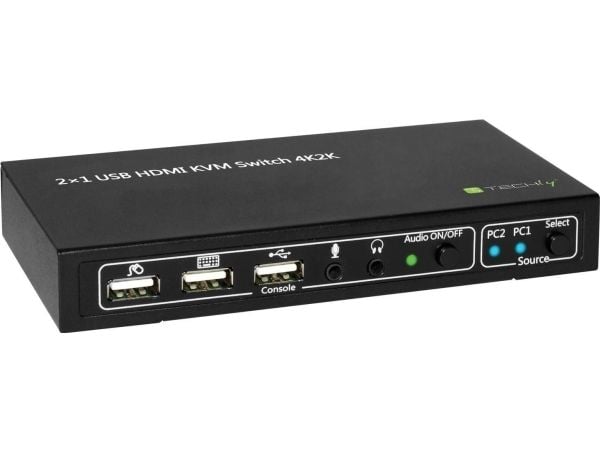 Techly 2/1 HDMI KVM-svitsj