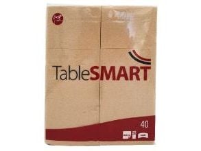 Serviet TableSMART 40x32cm airlaid til bestik Natur,40 kpl/pk