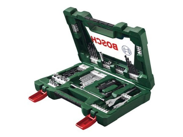 Bosch V-Line - Spissett for skrutrekker og bor - for tre, metall, stein - senkebor, bor, spadedel - 68 deler - torx, phillips, pozidriv, hex, slot ...