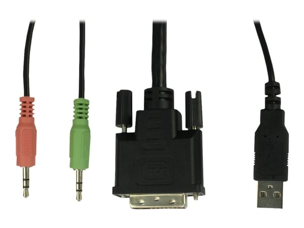 Argus AS-9104DA - KVM / lydsvitsj - 4 x KVM/lyd - 1 lokalbruker - stasjonær, rackmonterbar