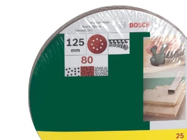 Bosch SLIBEBLAD EXCENTER 125MM K80 25 kpl PL