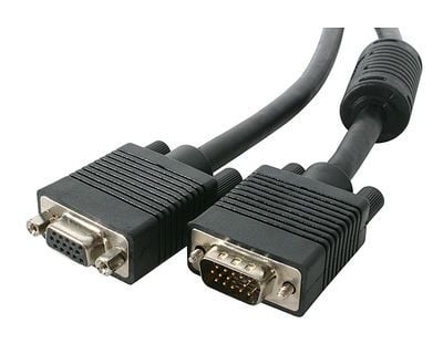 MediaRange - VGA-forlengelseskabel - HD-15 (VGA) (hunn) til HD-15 (VGA) (hann) - 1.8 m - svart