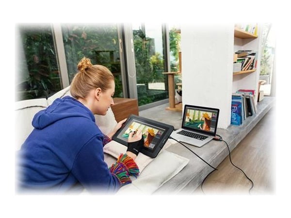 XP-PEN Artist 12 Pro - Digitizer w/ LCD-näytöllä - 25,632 x 14,418 cm - sähkömagneettinen - 8 painiketta - kaapelointi - USB