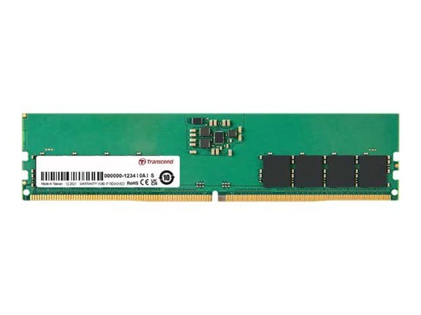 Transcend JetRAM - DDR5 - modul - 32 GB - DIMM 288-pin - 4800 MHz / PC5-38400 - CL40 - 1.1 V - ej buffrad - on-die ECC